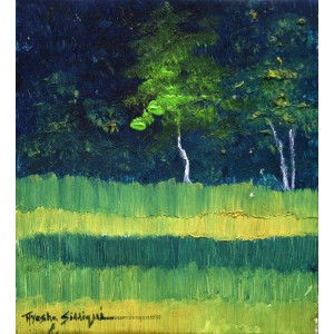 Ayesha Siddiqui, 7 x 7 Inch, Oil on Canvas,  Landscape Painting, AC-AYS-050